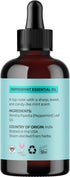 Peppermint Essential Oil for Diffuser Aromatherapy, 100% Pure Oil for Hair, Skin, Nails, and Topical Uses, 4oz