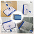 Qaestfy Baseboard Cleaner Tool with Handle, Wall Floor Mop with Extendable Handle, 6 Reusable Pads Included
