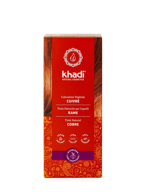 khadi COPPER Natural Hair Color - 100% Herbal & Natural Plant Hair Color Ranges from Copper Gold to Copper Red