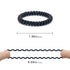 Spiral Hair Ties (Thin Black, 12 Pcs) - No Crease Plastic Coil Ponytail Holders for Women