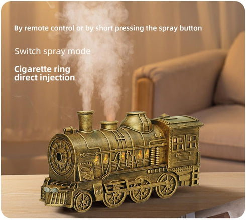 Wodoochey 300ml Train Humidifier Aroma Diffuser, Cool Mist Quiet Aromatherapy Diffuser for Essential Oils,Train