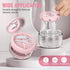 Denture Bath Box Cup Kit, Portable Leak Proof Retainer Case for Travel, Cleaning Care with Brush, Strainer, Tool, Mirror