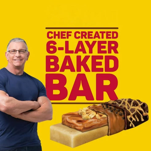 Chef Robert’s Whey Fit Protein Bars, Chocolate Peanut Butter, 18 Count, Gluten-Free, High Protein Baked Bar