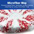 3 Pack Mop Heads Replacement for O-Ceda Easy Wring Spin Mop, Microfiber Refills for Deep Cleaning