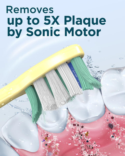M5 12+ 8 120 Rtauys Sonic Electric Toothbrush for Adults and Kids - Rechargeable Electric Toothbrush Kids Ages