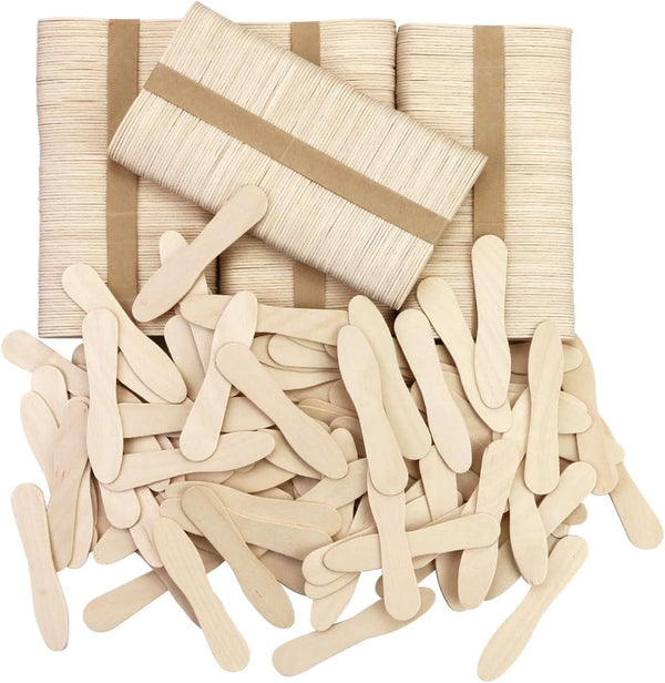 500 Pcs Small Wooden Spoons, Mini Disposable Ice Cream Tasting Spoons, 3 Inch Wood Sample Spoon