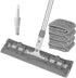 15 inch Microfiber Mop for Hardwood Floor Cleaning, Professional Dust Mop with 4 Reusable Mop Pads & Stainless Steel
