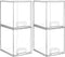 Vtopmart 4 Pack Clear Stackable Storage Drawers - 7.6" H Organizers for Skincare and Bathroom Supplies