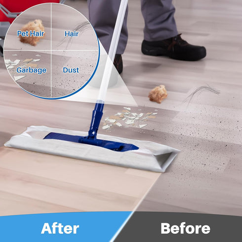 32PCS Dry Mop Pads, Unscented Disposable Cloths for All Purpose Floor Cleaner Mop Refill, Dust Mop