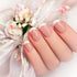PAGOW 1000pcs 3D Gold Heart Nail Art Metal Charm Kit, Love Small Metallic DIY Studs for Valentine Decoration (5/6mm)