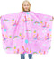 Kids Haircut Cape: Waterproof Barber Cape Cover, Unicorn Hair Cutting Cape for Girls with Adjustable Snap Closure