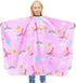 Kids Haircut Cape: Waterproof Barber Cape Cover, Unicorn Hair Cutting Cape for Girls with Adjustable Snap Closure