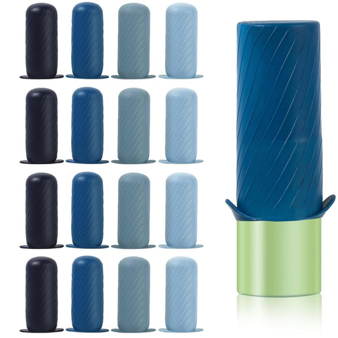 Leak Locks Silicone Travel Covers, Elastic Sleeves for Leak Proofing Travel Size Container for Shampoo & Skincare