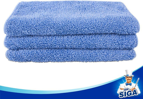 Pack 3, 42cm 23cm MR.SIGA Professional Microfiber Mop Refills, of Size: X
