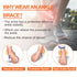 Povihome Elasticated Malleolar Sleeve with Gel Pads for Ankle Cushioning & Protection, 1 Pair