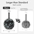 AmazerBath Charcoal Loofah Sponge, Shower Loofah 60g/PCS, Set of 4 - Charcoal Blue, Gray, Pink & Army Green, Bath