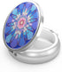 Portable Pill Box, 3 Compartment Medicine Case, Decorative Metal Organizer for Pocket or Purse, Unique Gift, Mandala
