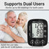 Automatic Blood Pressure Machine - Upper Arm Digital Pulse Monitor with Large LCD Display
