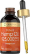 Carlyle Hemp Seed Oil 925000 mcg - Vegetarian, Non-GMO, Gluten Free, Cold Pressed