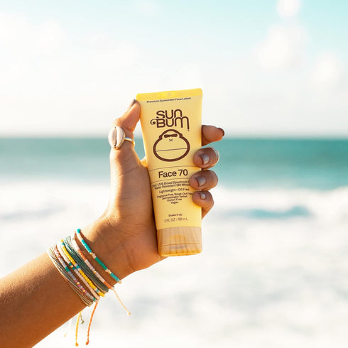 Sun Bum Original SPF 70 Sunscreen Face Lotion with Vitamin E, Vegan and Hawaii Compliant, 3oz