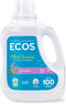 ECOS Laundry Detergent Liquid, 100 Loads, Hypoallergenic, Plant-Powered, Lavender, 100 Fl Oz