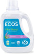 ECOS Laundry Detergent Liquid, 100 Loads, Hypoallergenic, Plant-Powered, Lavender, 100 Fl Oz