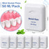 36 Pack Mini Dental Floss Bulk, Mint Flavored, 50m Each, Travel Dental Floss for Teeth and Gum Protection