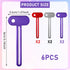 QfwdfcTrenz 6 Pcs Toothpaste Roller Squeezer Tool Metal Tube Squeezer Manual Toothpaste Tube Wringer for All Tubes