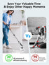Electric Spin Scrubber, Cordless Cleaning Brush with Power Display, IP68 Waterproof, 8 Replaceable Brush Heads