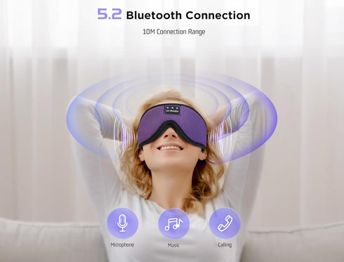 Headphones,3D LC-dolida Sleep Mask with Bluetooth Headphones Bluetooth Sleep Mask Sleep Eye Mask for Sleeping Mask