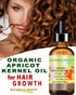 ORGANIC APRICOT KERNEL OIL 100% Pure Virgin Unrefined Cold Pressed Carrier Oil 2 oz-60 ml for Face Hair Body Skin
