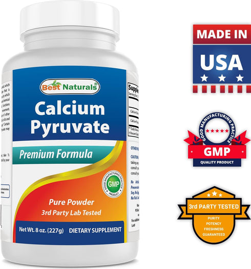 Best Naturals Calcium Pyruvate Powder - 8 OZ (Pack of 1)