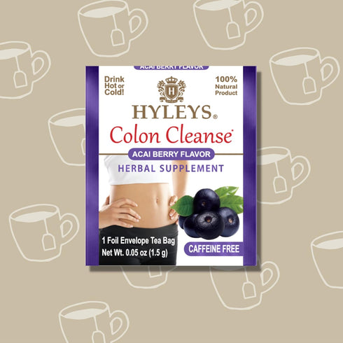 Hyleys Colon Cleanse Tea, Acai Berry Flavor - 25 Tea Bags (1 Pack)