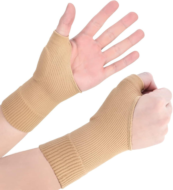 Wrist Thumb Compression Arthritis Gloves (1 Pair) - Breathable Wrist Support Brace with Gel Pads for Pain Relief