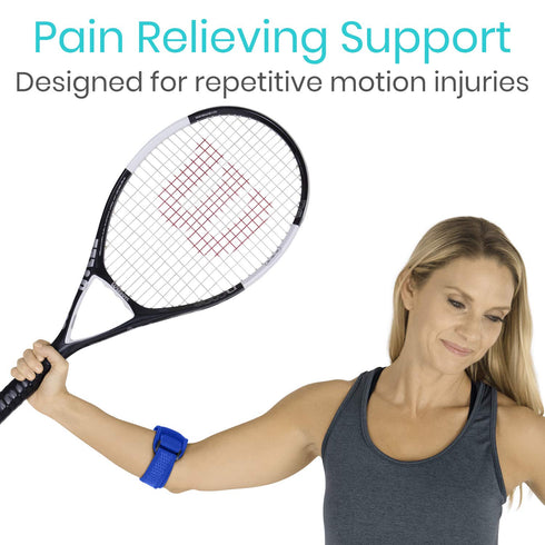 Vive Tennis Elbow Brace for Men & Women 2 Pack - Tendonitis Elbow Brace for Pain Relief and Support
