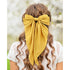 Lawie 6 Pack Oversized Satin Hair Bows for Women - Giant Bow Hair Clips with Long Silky Ribbon Tail