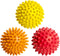 OCTOROX Spiky Massage Balls for Feet, Back, Hands, Muscles - Firm, Medium and