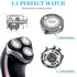 HQ8 Replacement Heads for Philips Norelco Aquatec Shavers, Compatible with PT720, PT730, AT810 Models, 3pcs