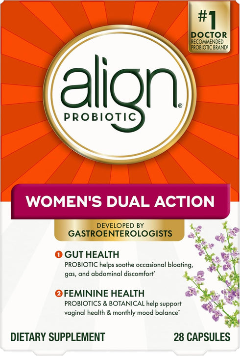 Align Probiotic for Women, Multi-Strain Probiotic with Chaste Tree, Supports Feminine Health, 28 Capsules