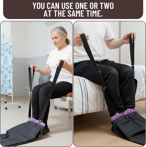ZHLKHIOP 2 Pack Dressing Stick for Elderly, Dressing Aid for Pants,Reacher Grabber with Premium Polypropylene Fabric