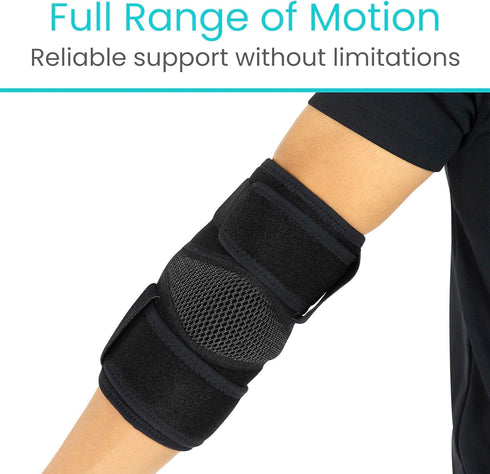Vive Elbow Brace - Tennis Compression Sleeve for Golfers, Bursitis, Left or Right Arm - Tendonitis Support Strap