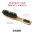 Kent PF10 Natural Boar Bristle Brush for Hair Straightening, Styling, Smoothing - Travel-Friendly