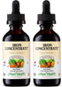 Maxi Health Iron Supplement 15mg Per ML – Liquid Iron Drops for Men, Women, and Kids, Increase Energy & Blood Levels -