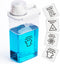 Laundry Detergent Dispenser - 1 Pack, 78 oz, BPA Free, Clear, with 4 Removable Labels