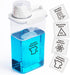 Laundry Detergent Dispenser - 1 Pack, 78 oz, BPA Free, Clear, with 4 Removable Labels