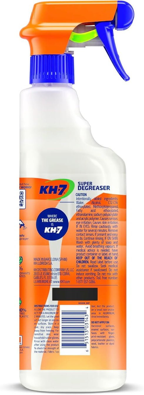 KH-7 26 oz (3 Pack) Super Degreaser Multipurpose Cleaning Spray: The Heavy Duty All Purpose Cleaner for Your Home