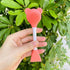 Pink Facial Cream Spatula, Silicone Face Mask Brush, Double Heads Skincare Applicator Tools for Facial Masks