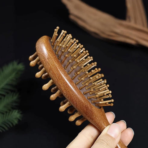 YHNNH Scalp Massager Hair Growth Brush,Head Massager Scalp Stress Relax Dandruff Comb,Wooden Scalp Exfoliator Head