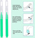 Patelai 100 Pieces Braces Brush for Cleaner Interdental Brush Toothpick Dental Hygiene Flosser (Green)