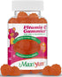 Vitamin C Gummies with Zinc - Maxi-Health, 60 Fruit Shaped Gummies for Immune Support